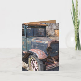 Tarjeta del Día del Padre, Camioneta Antigua Una r