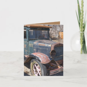 Tarjeta del Día del Padre, Camioneta Antigua Una r