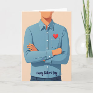Tarjeta del Día del Padre Camisa del Cielo