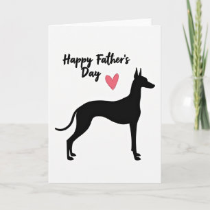 Tarjeta del Día del Padre Canino Elegante