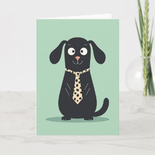 Tarjeta del Día del Padre Canino Encantador
