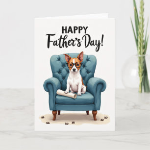 Tarjeta del Día del Padre Canino Sabio