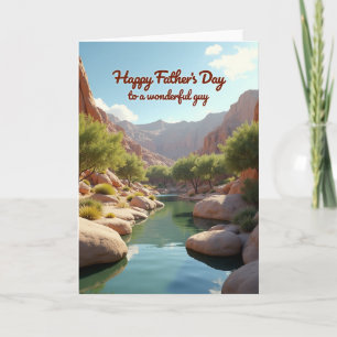 Tarjeta del Día del Padre Canyon Sweet
