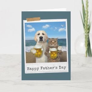 Tarjeta del Día del Padre: Cerveza con un amigo