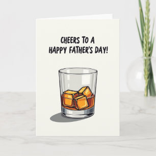 Tarjeta del Día del Padre Cheers con Hielo