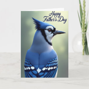 Tarjeta del Día del Padre Cobalt Crest
