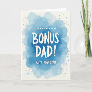 Tarjeta del Día del Padre con acuarela