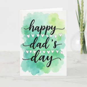 Tarjeta del Día del Padre con Acuarela