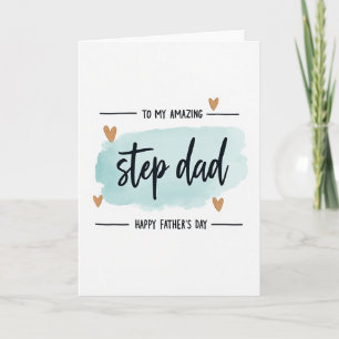 Tarjeta del Día del Padre con Arte de Padrastro Ve