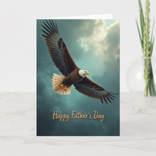 Tarjeta del Día del Padre con Ave Majestuosa