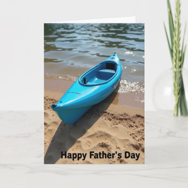 Tarjeta del Día del Padre con Barco Cian (Anverso)