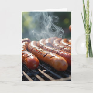 Tarjeta del Día del Padre con BBQ ahumado