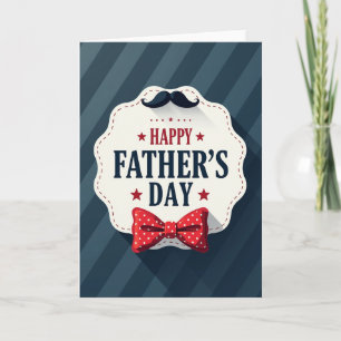 Tarjeta del Día del Padre con Bigote