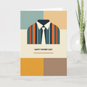 Tarjeta del Día del Padre con Camisa Elegante