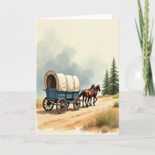 Tarjeta del Día del Padre con Carro Verde Azulado