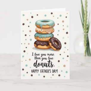 Tarjeta del Día del Padre con Donas Glaseadas