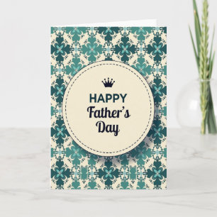 Tarjeta del Día del Padre con Emblema de Papá Eleg