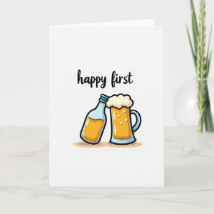 Tarjeta del Día del Padre con espuma
