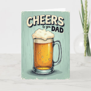 Tarjeta del Día del Padre con Felicitaciones Espum