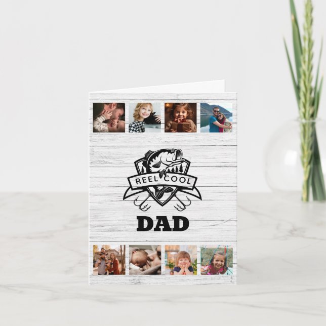 Tarjeta del Día del Padre con foto personalizada R (Anverso)
