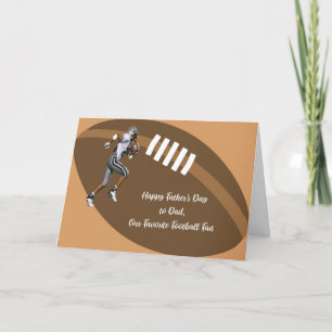 Tarjeta del Día del Padre con Fútbol y Jugador