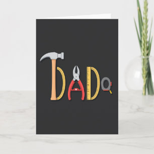 Tarjeta del Día del Padre con Herramientas Ingenio