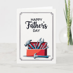 Tarjeta del Día del Padre con Herramientas Manuale