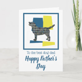 Tarjeta del Día del Padre con Labrador Retriever T