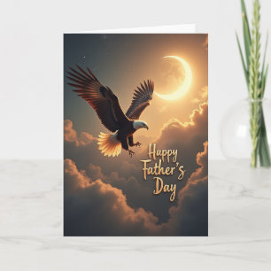 Tarjeta del Día del Padre con Luna Ascendente