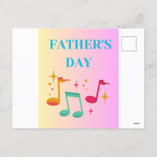 Tarjeta del día del padre con música
