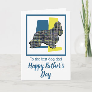 Tarjeta del Día del Padre con perro Cocker Spaniel