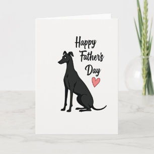 Tarjeta del Día del Padre con Perro Elegante
