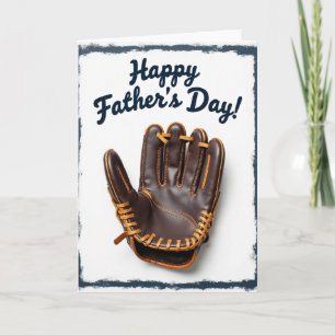 Tarjeta del Día del Padre con tema de deportes