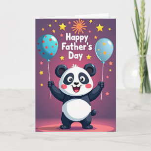 Tarjeta del Día del Padre con un Abrazo de Oso