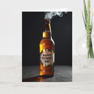 Tarjeta del Día del Padre con Vidrio Brillante