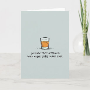 Tarjeta del Día del Padre con Whisky