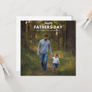 Tarjeta del Día del Padre - Conmovedor Papá y Niño