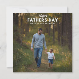 Tarjeta del Día del Padre - Conmovedor Papá y Niño