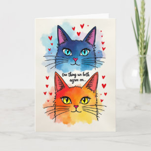 Tarjeta del Día del Padre Cool Cats