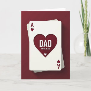 Tarjeta del Día del Padre Corazón Papá Querido