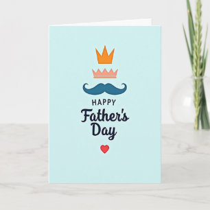 Tarjeta del Día del Padre Corona Naranja