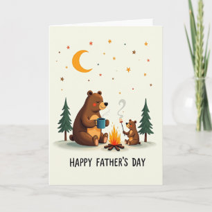 Tarjeta del Día del Padre Cozy Bears