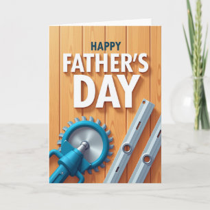 Tarjeta del Día del Padre Craftsman