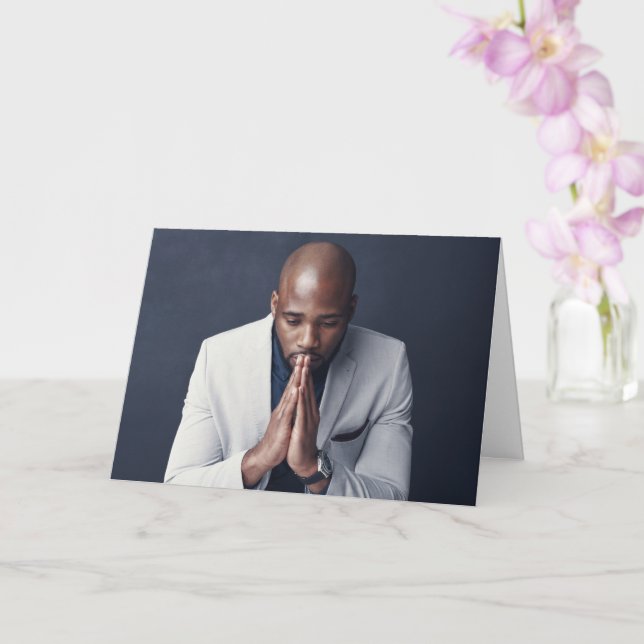 Tarjeta del Día del Padre Cristiano de una esposa (Orquídea)