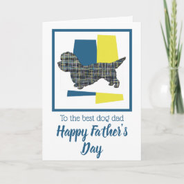 Tarjeta del Día del Padre Dandie Dinmont Dog TriCo