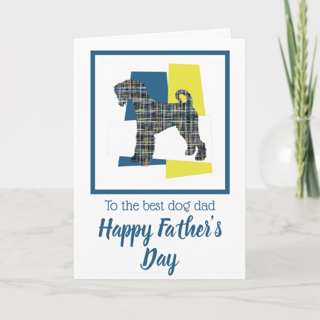Tarjeta del día del padre de Airedale Terrier Dog  (Anverso)