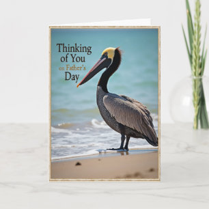 Tarjeta del Día del Padre de aves costeras