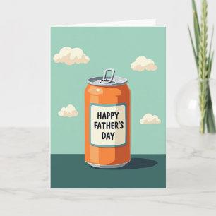 Tarjeta del Día del Padre de Bebida de Naranja Sol