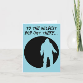 Tarjeta del Día del Padre de Bigfoot
