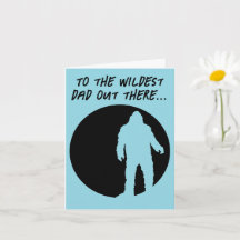 Tarjeta del Día del Padre de Bigfoot